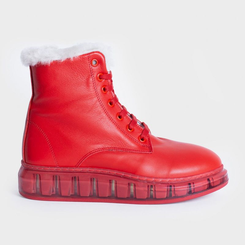 Ботинки женские зимние красные LEGIT, 36
