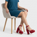 Босоножки женские красные LEGIT, 38