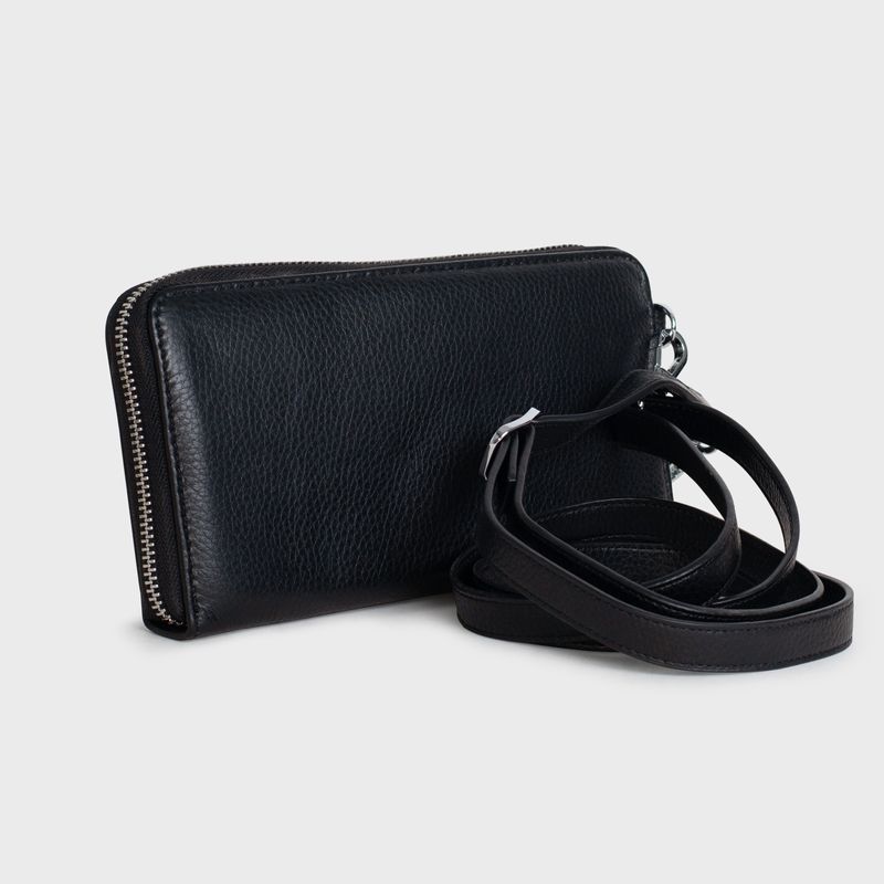 Сумка-гаманець жіноча чорна P&E