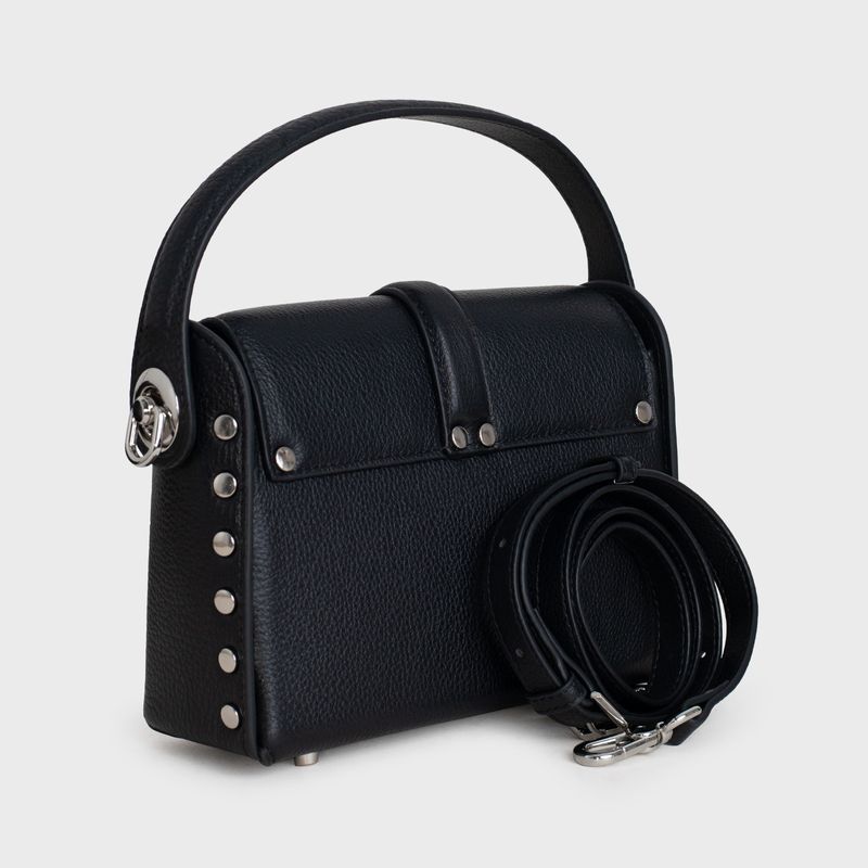 Міні-сумка жіноча чорна P&E