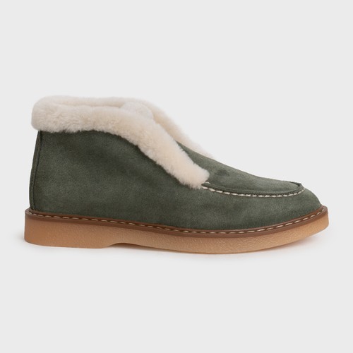 Ботинки женские зимние зеленые LEGIT, 39