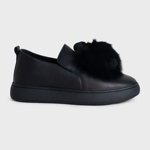 Туфлі жіночі зимові чорні LEGIT, 41