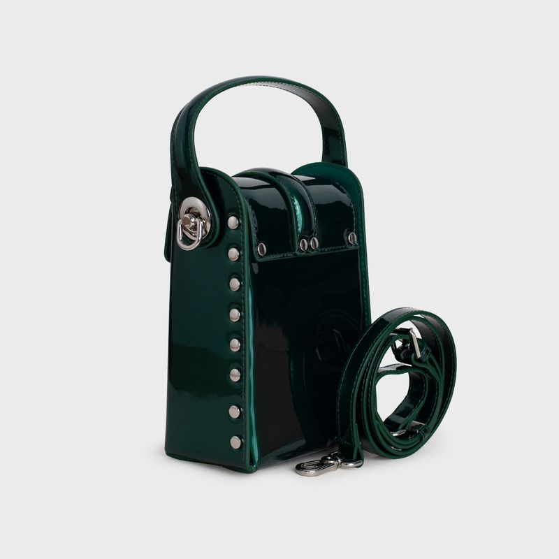 Мини-сумка женская зеленая P&E