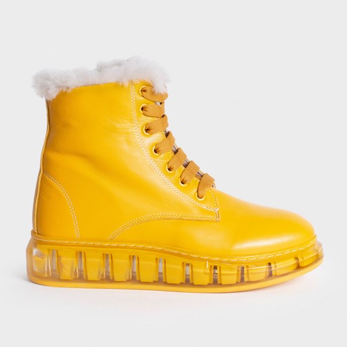 Ботинки женские зимние жёлтые LEGIT, 37