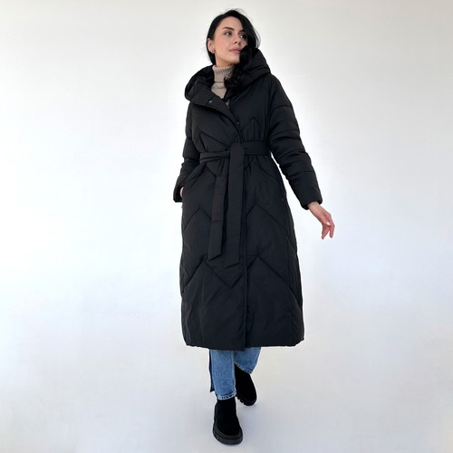 Пальто жіноче чорне Batterflei, 52