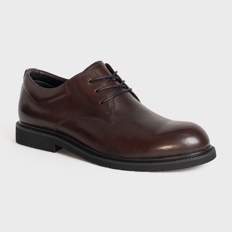 Туфлі чоловічі темно-коричневі LEGIT, 39